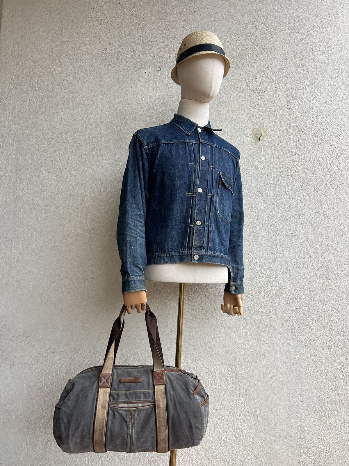 MasterPiece Vintage Masterpiece Japan Sun Fade Distressed Boston Bag Size ONE SIZE - 2 Thumbnail