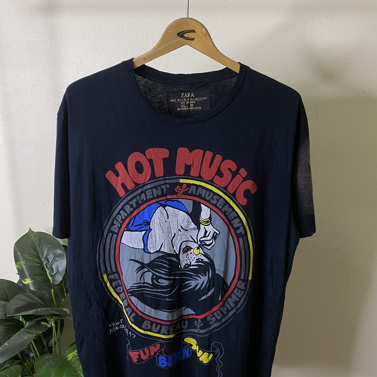 Zara Zara The Wack Collection Black Graphic T Shirt Size US L / EU 52-54 / 3 - 2 Thumbnail