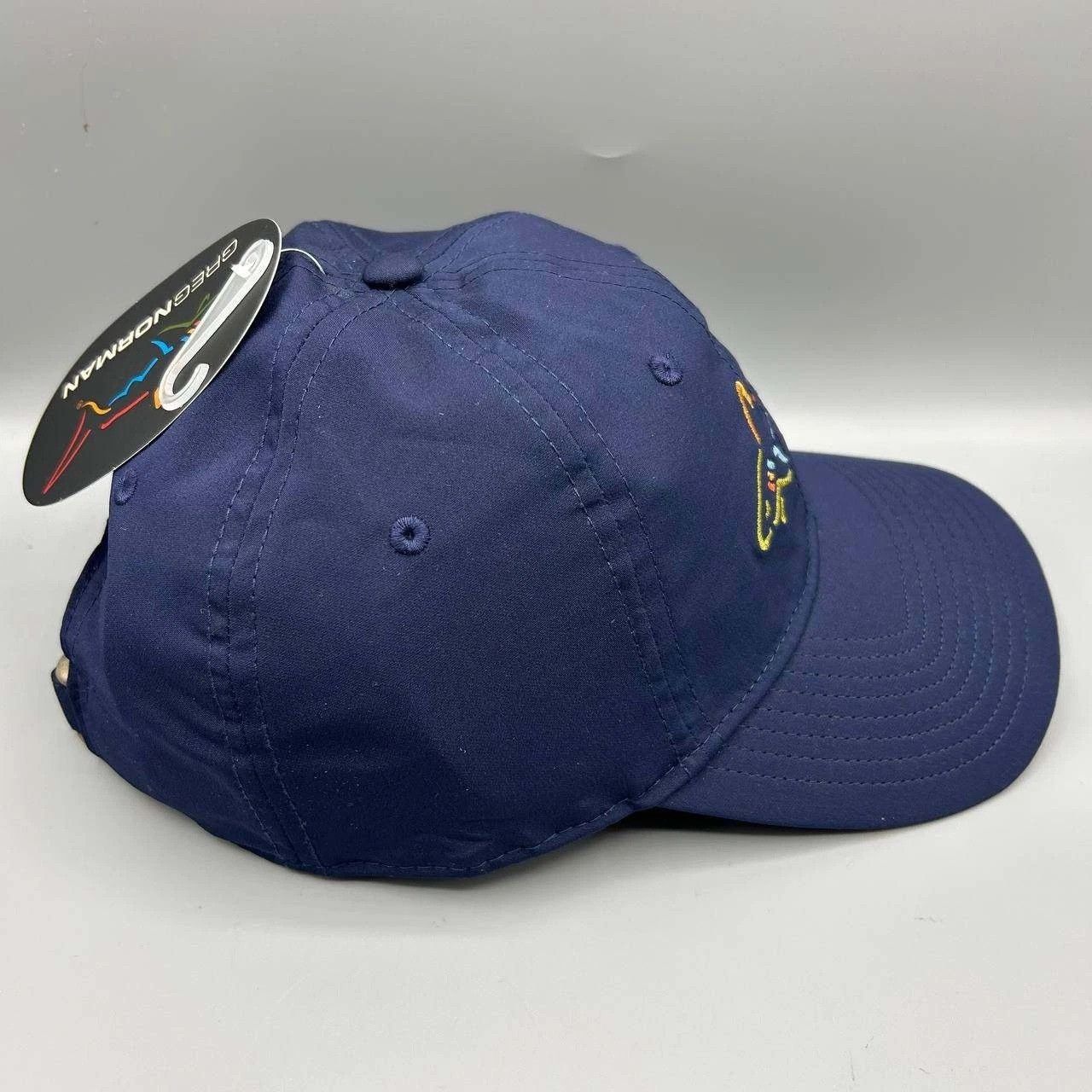 Greg Norman Greg Norman Golf Hat Men Blue Embroidered Strap Back Cap New Size ONE SIZE - 6 Thumbnail