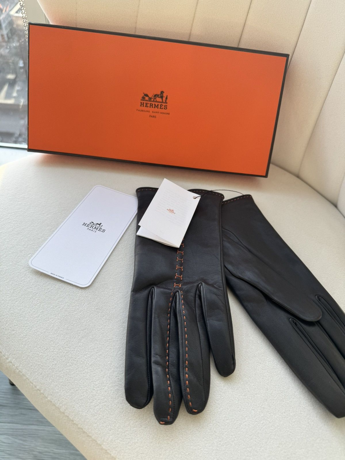image of Woman’S Hermes Gloves in Brown, Women's