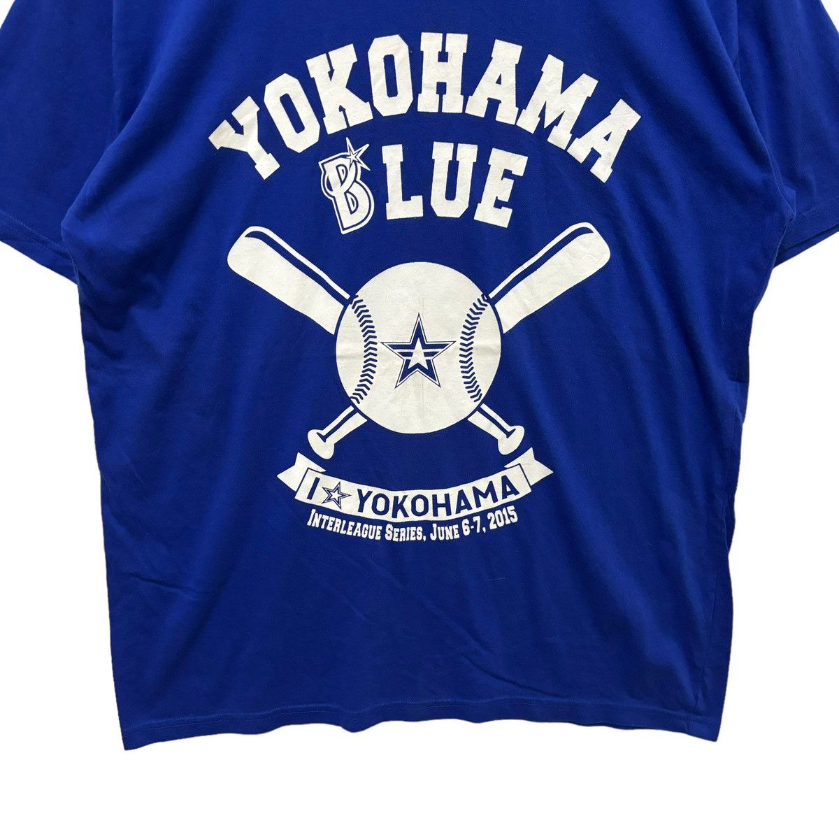 If Six Was Nine × Vintage Baystars Yokohama Blue Baseball Japan League Tshirt Size US L / EU 52-54 / 3 - 4 Thumbnail