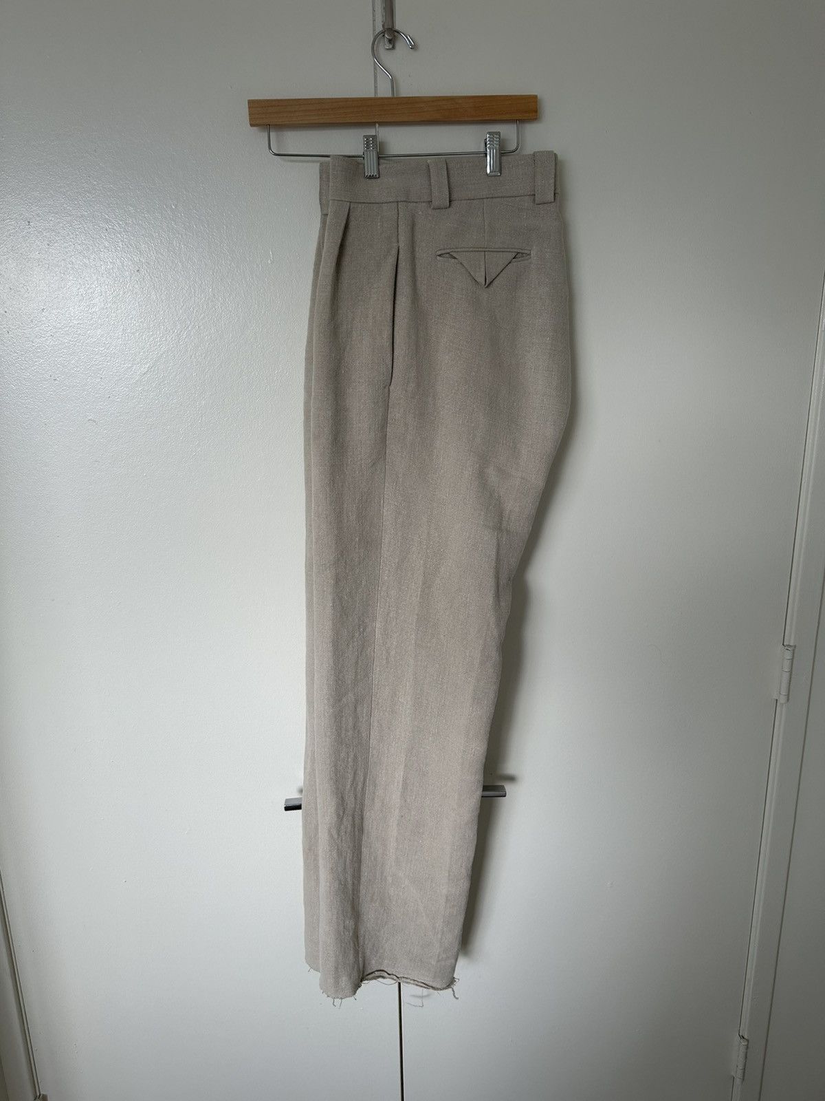 MISBHV Straight-Leg Canvas Linen Trousers