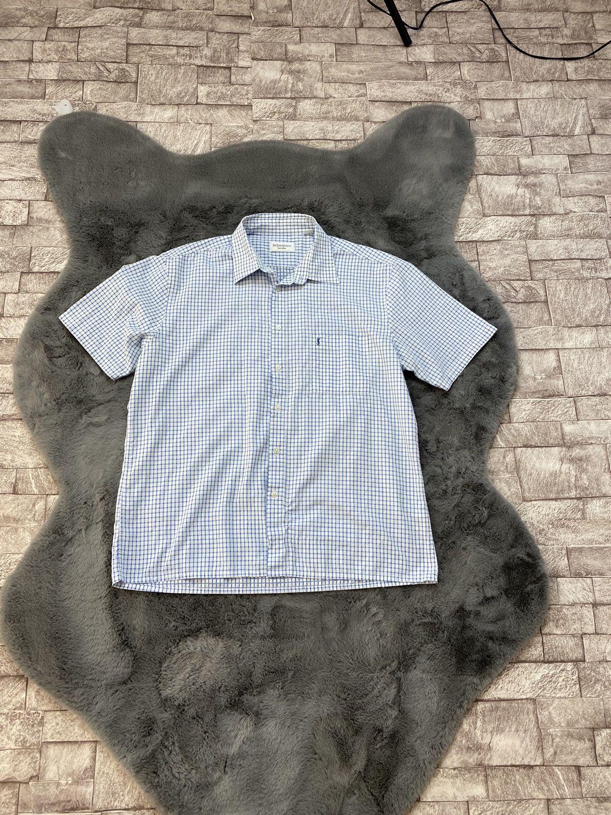 Flannel × Yves Saint Laurent Shirts YSL Yves Saint Laurent style by Travis Scott Xl Size US XL / EU 56 / 4 - 1 Thumbnail