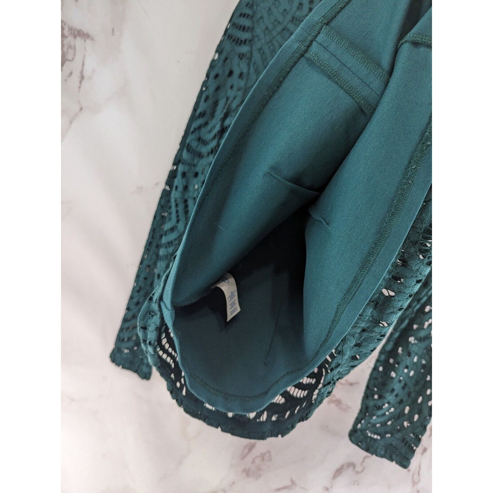Boden Boden Shirt Women 6 Small Green Lace Zeta Ponte Blouse Size S / US 4 / IT 40 - 9 Thumbnail