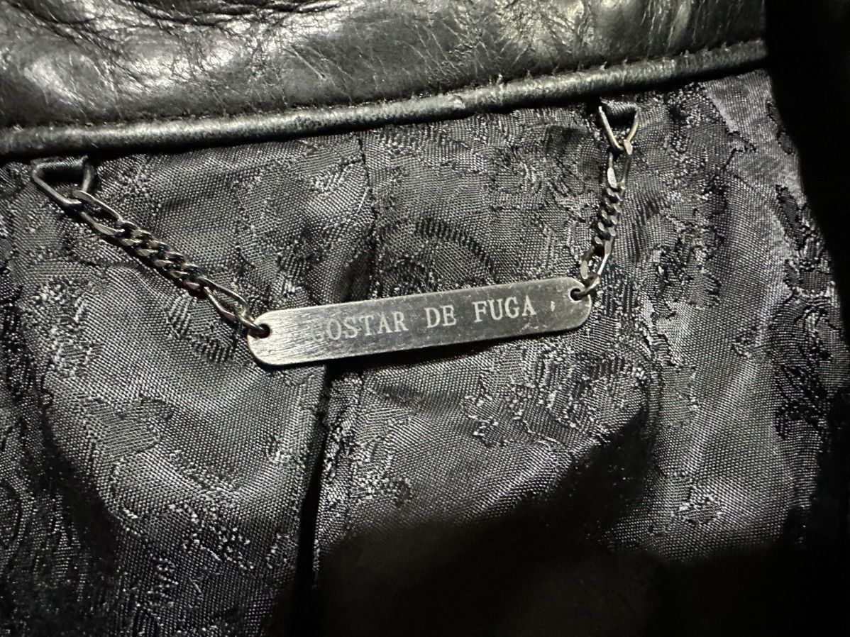 Japanese Brand 🔥Y2K Archived Gostar De Fuga Leather Biker Jacket Goth Size US S / EU 44-46 / 1 - 9 Thumbnail