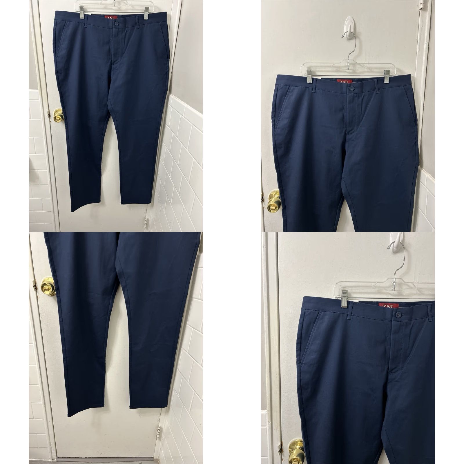 Zanella ZNL Zanella Chinos Pants Mens 38x32 Navy Blue Slim Straight Trousers NWT NWT Size US 38 / EU 54 - 8 Thumbnail