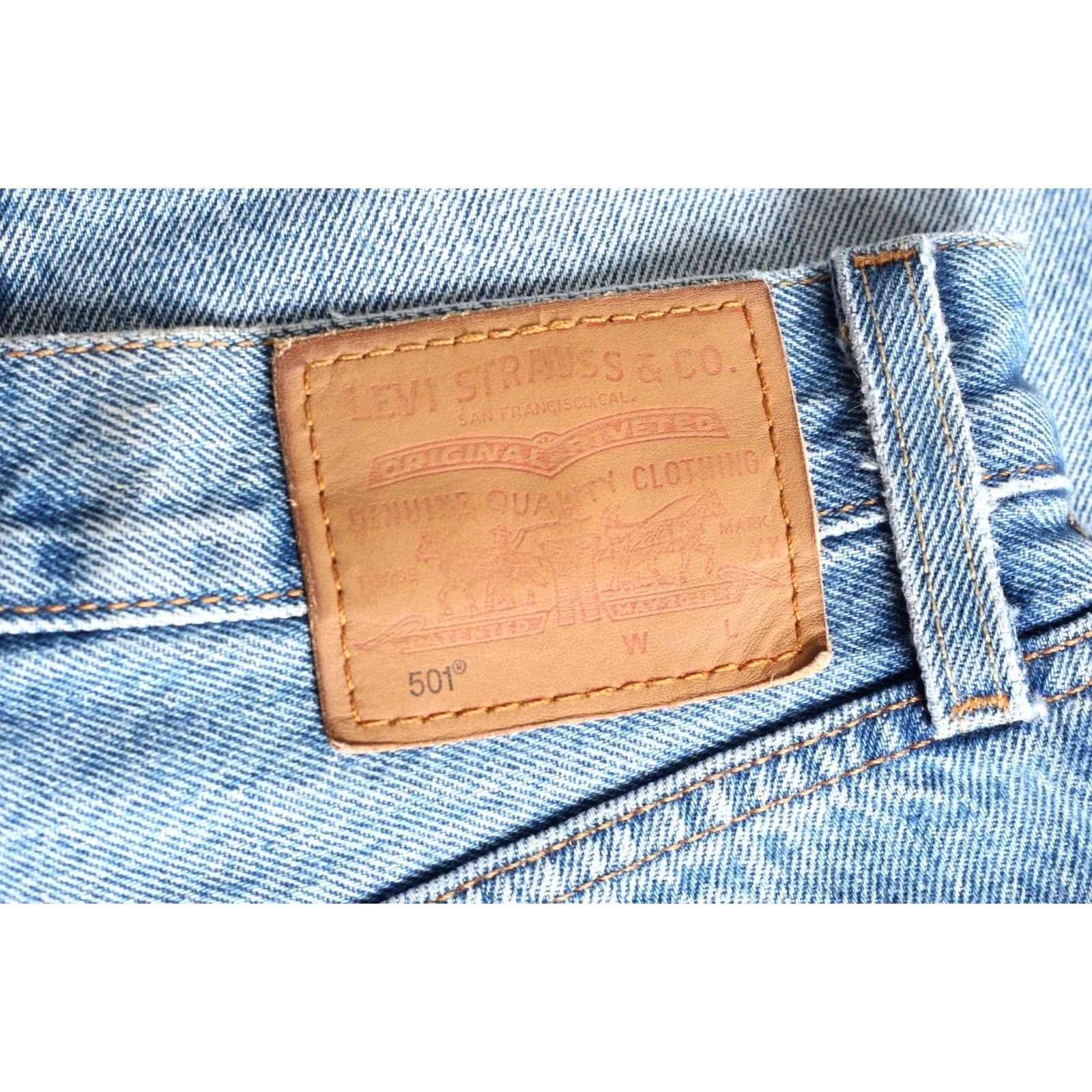 Levi's VINTAGE LEVI’S 501 PREMIUM Big E Original Cropped Jeans Women W24 L26 DZ6439 Size 42" / US 20 - 4 Thumbnail