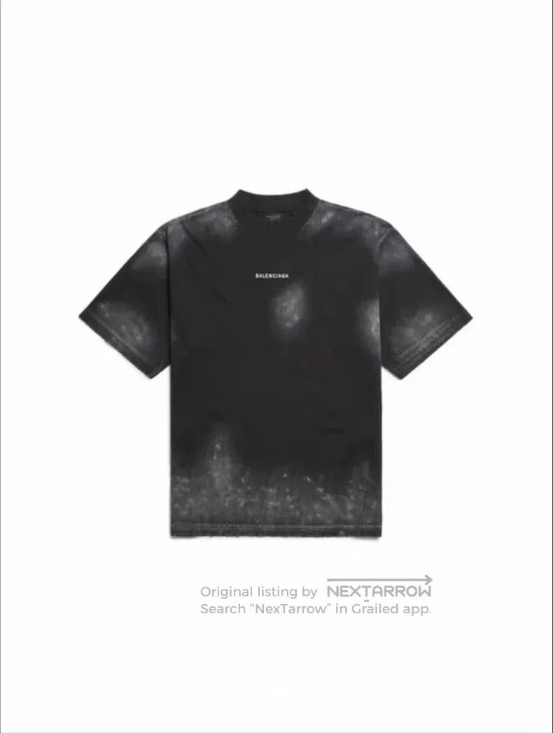 Balenciaga Balenciaga Distressed logo short sleeve Size US S / EU 44-46 / 1 - 6 Thumbnail