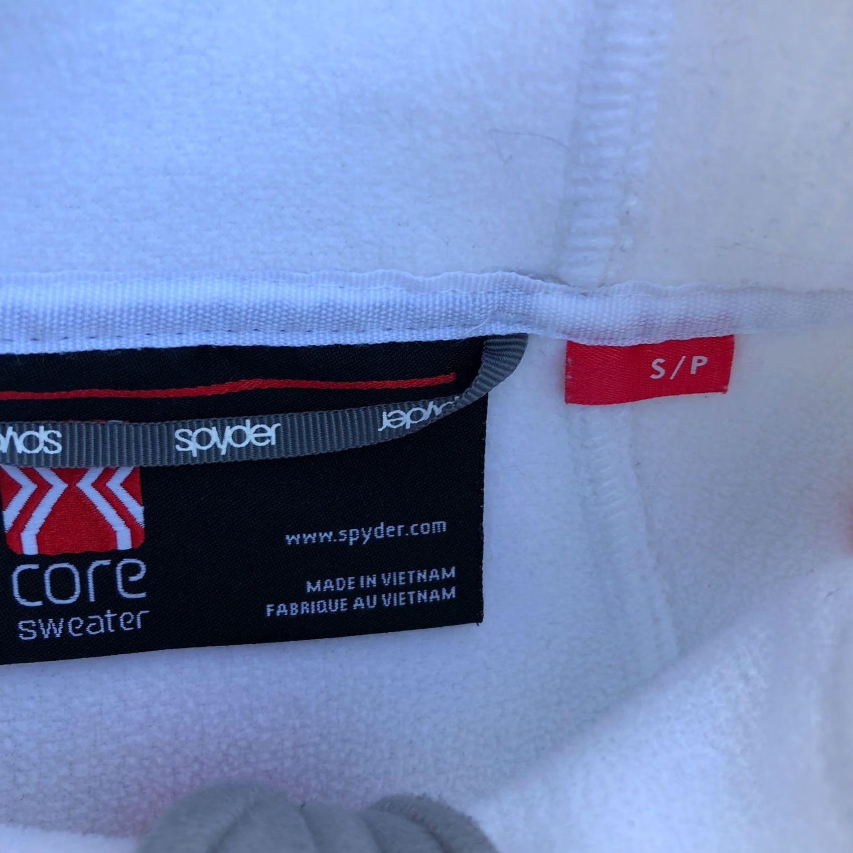 Spyder Spyder Core Sweater Jacket Women's Small White Waffle Thermal Full Zip Size S / US 4 / IT 40 - 6 Thumbnail