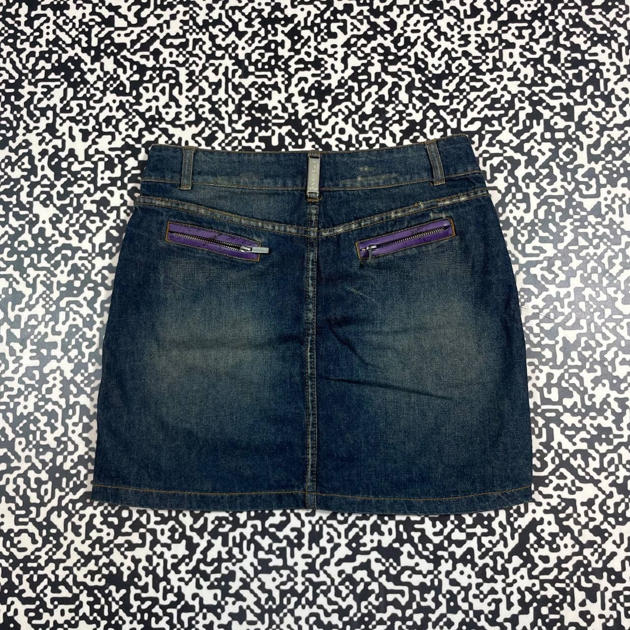 Japanese Brand Vintage Y2K Japanese Style Denim Mini Skirt Retro 90s Style Size 28" / US 6 / IT 42 - 5 Thumbnail