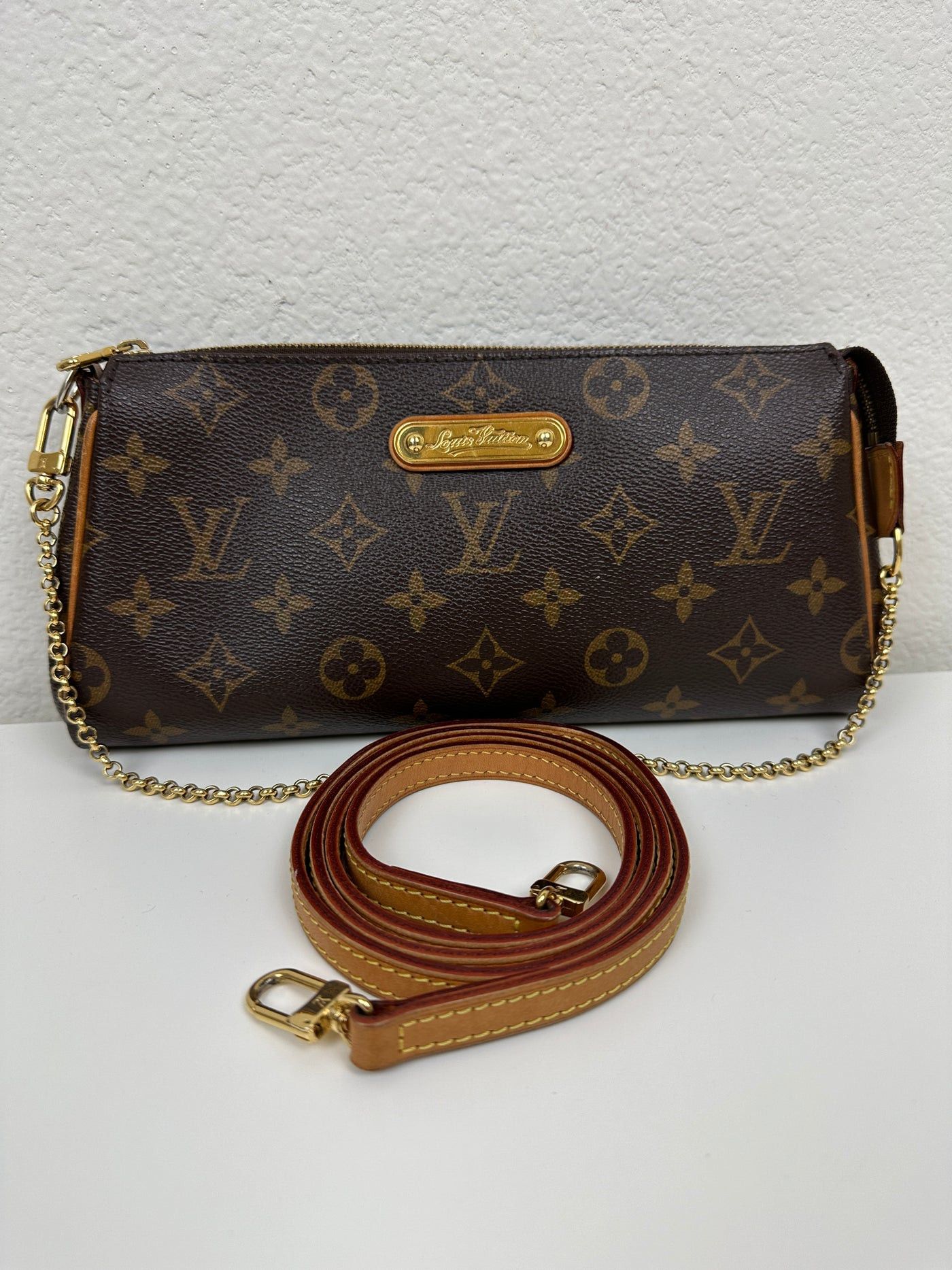 Louis Vuitton Monogram Coated Canvas Eva Brown