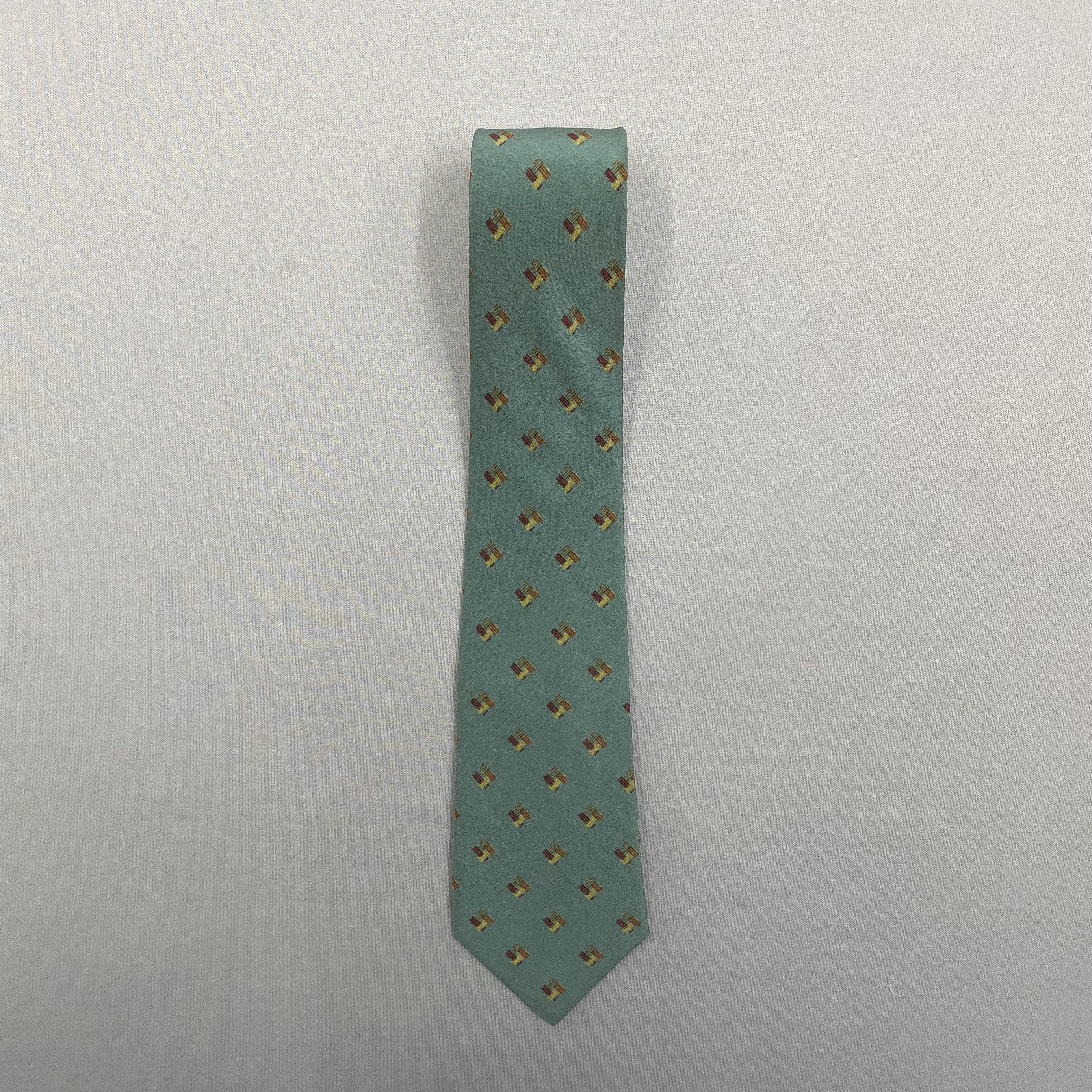 Japanese Brand Vintage Yves Saint Laurent SILK Necktie Cravate Pure Silk Size ONE SIZE - 3 Thumbnail