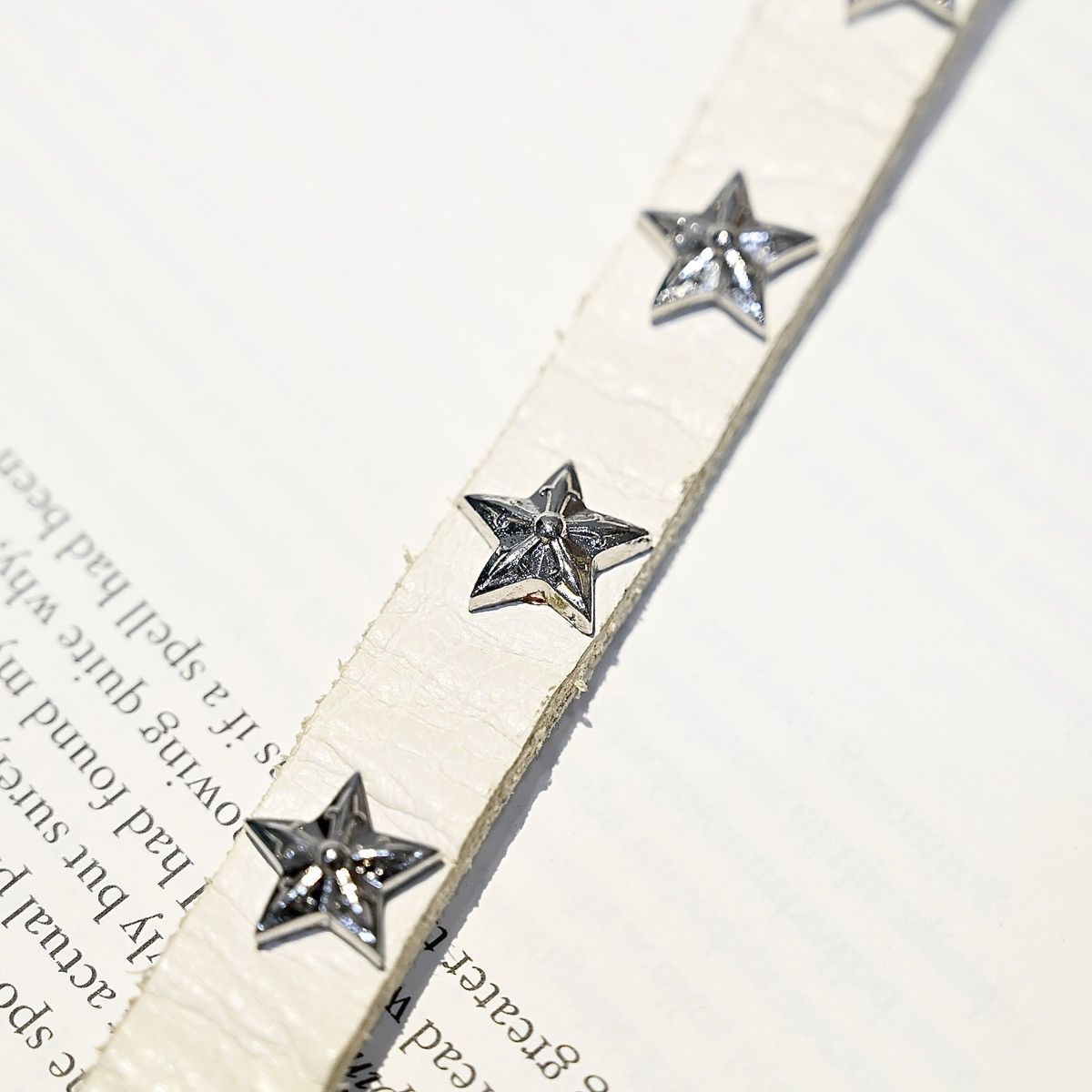 Chrome Hearts CHROME HEARTS 2 BTTN / 2 SNAP STAR SILVER BRACELET WHITE Size ONE SIZE - 5 Thumbnail