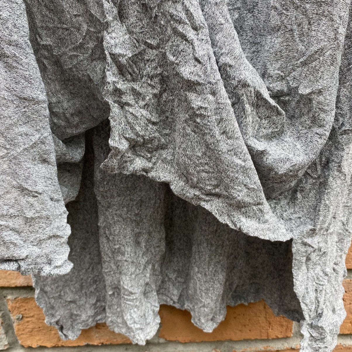 Issey Miyake Issey Miyake Me Soft Gray Textured Loungewear Size L / US 10 / IT 46 - 10 Thumbnail