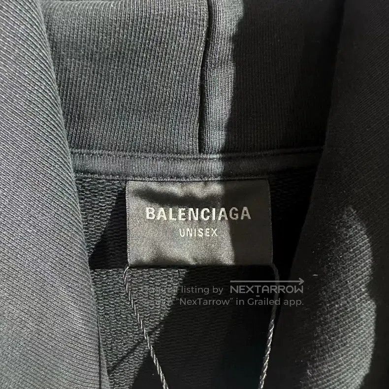 Balenciaga Balenciaga 3B Faded Bleach Effect Hooded Sweatshirt Size US M / EU 48-50 / 2 - 5 Thumbnail
