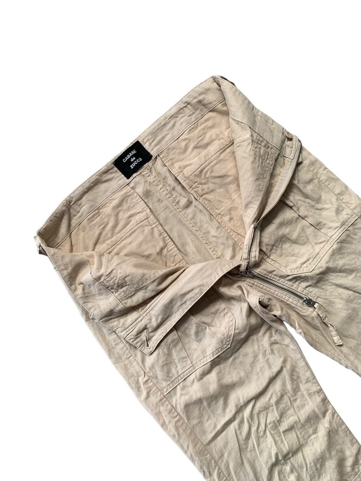 Le Grande Bleu (L.G.B.) Zucca Issey Miyake Asymmetrical Zipper Pants Size US 31 - 5 Thumbnail