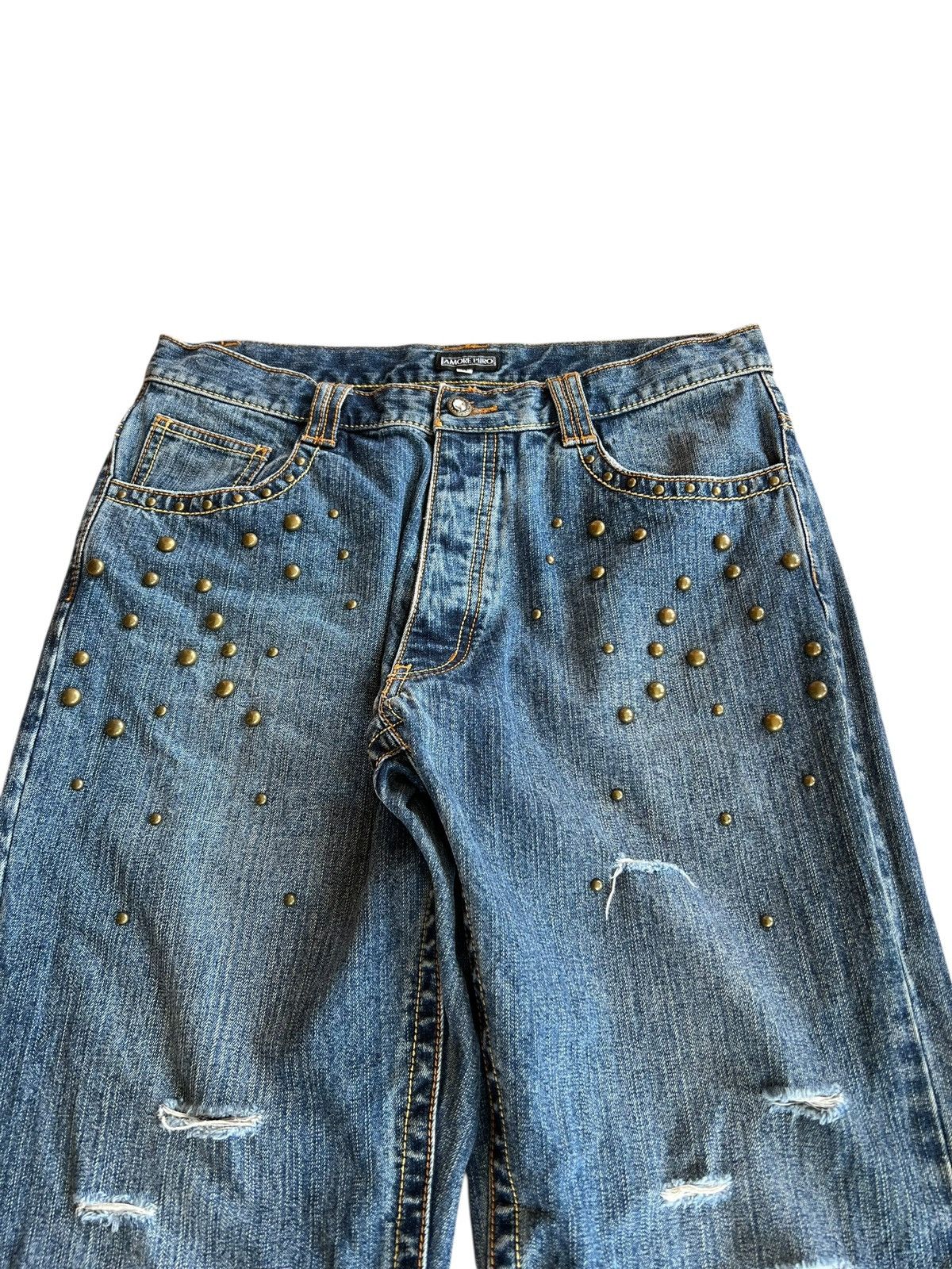 Japanese Brand Amore Puro Distress Jean Size US 32 / EU 48 - 7 Thumbnail