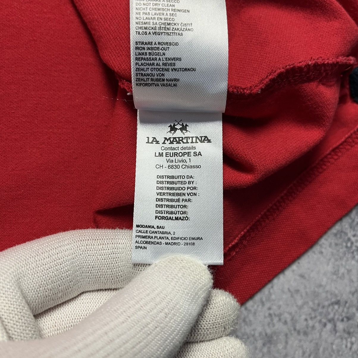 La Martina × Vintage Vintage La Martina #2 Red Polo Y2K Streetwear Designer Size US XXL / EU 58 / 5 - 12 Thumbnail
