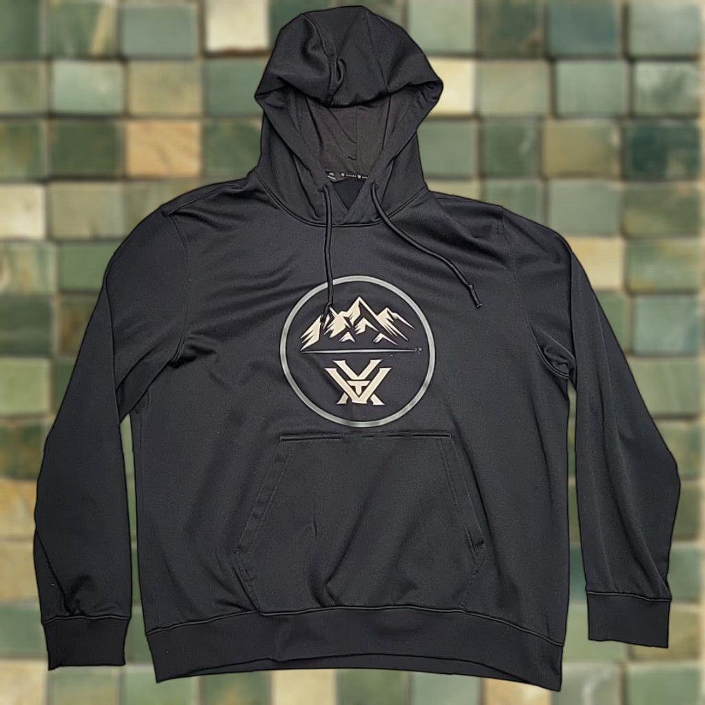 Vintage Vortex Hoodie Mens 2XL Black Performance Long Sleeve Fleece Outdoors Hunting Size US XXL / EU 58 / 5 - 1 Thumbnail