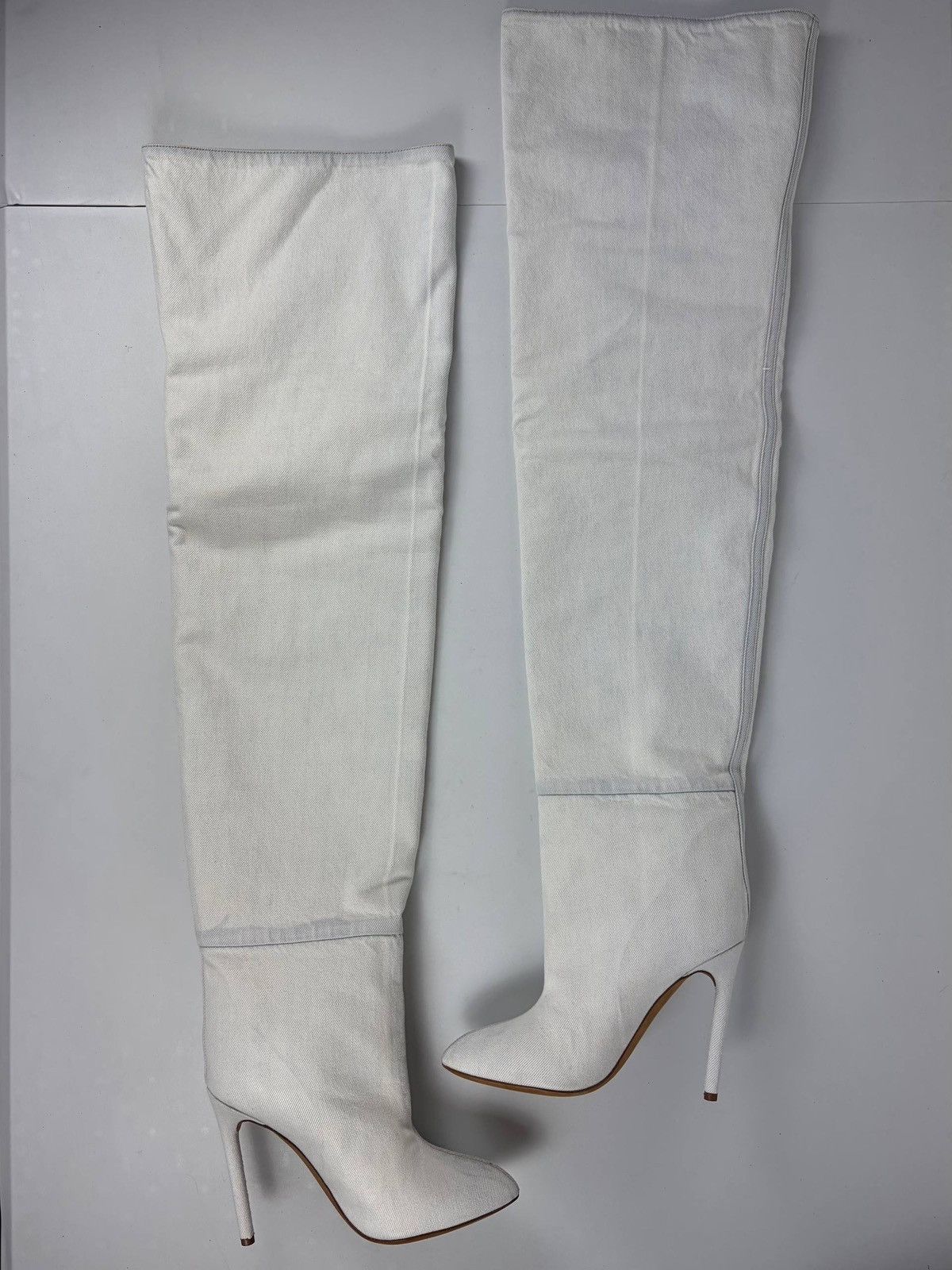 Yeezy 2016 Kanye West's YEEZY Season 4 bleached denim boots Size US 8 / IT 38 - 9 Thumbnail