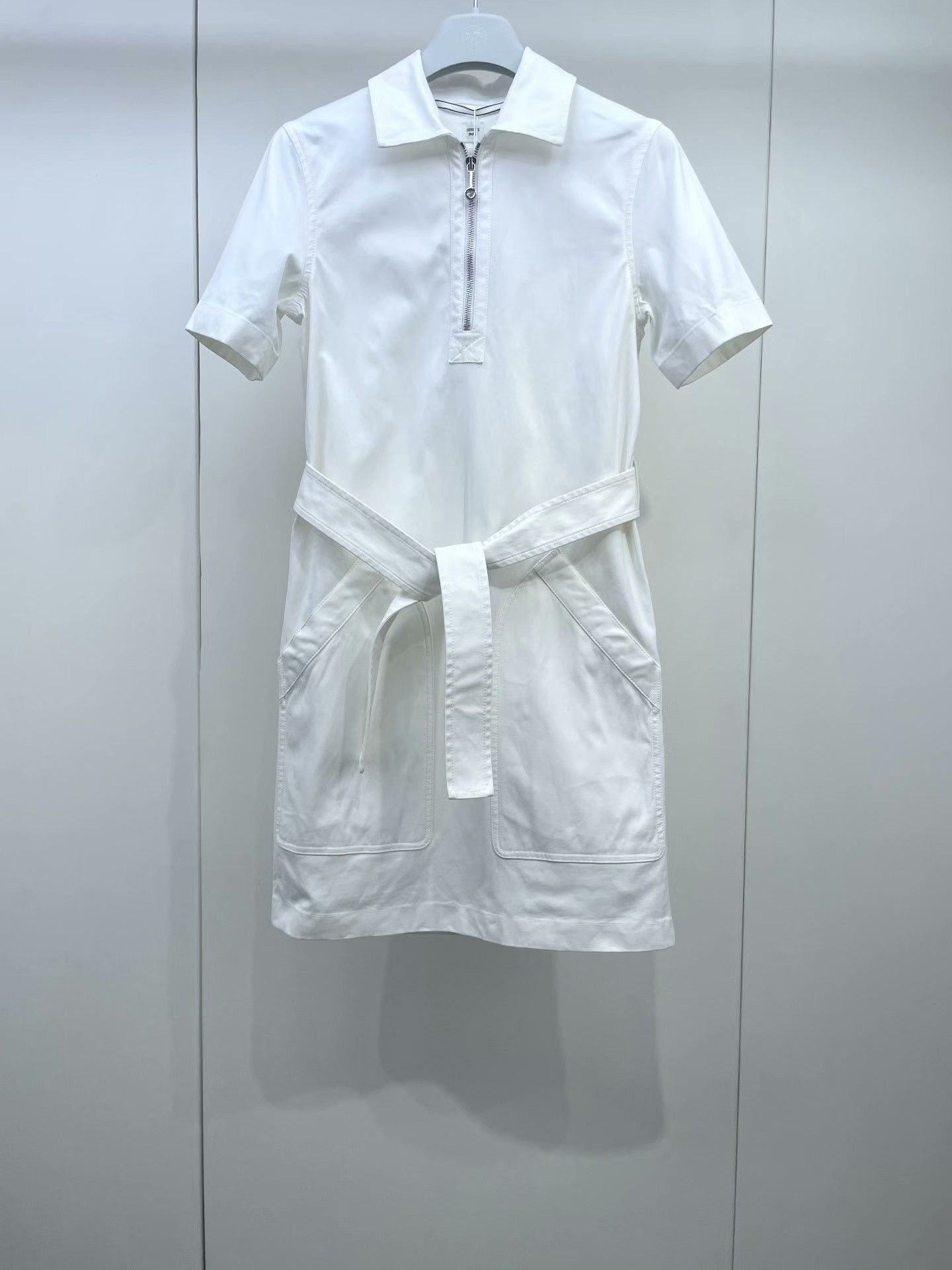 Hermes Hermes Fall/Winter 23 White Utility Dress Size XXS / US 00 / IT 34 - 1 Thumbnail