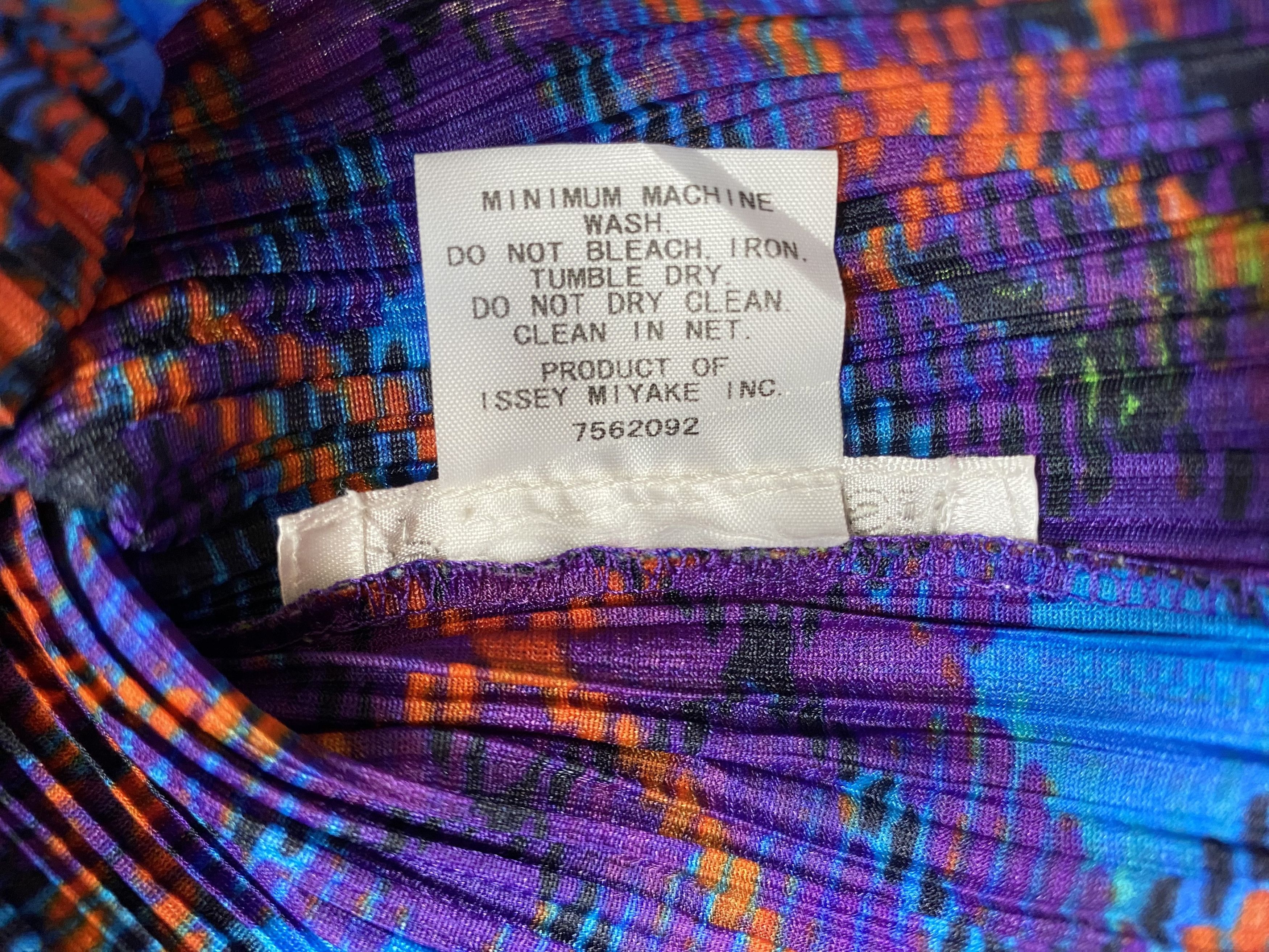 Issey Miyake ISSEY MIYAKE PLEATS PLEASE Argyle Print Fringe Size S / US 4 / IT 40 - 9 Thumbnail