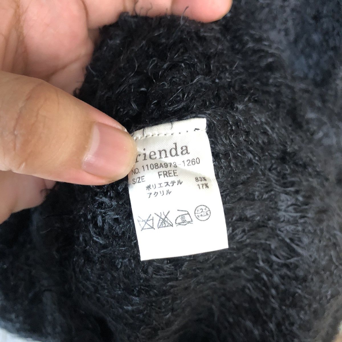 Vintage DL Rienda Black fur shaggy Knitwear #C233 Size M / US 6-8 / IT 42-44 - 11 Thumbnail