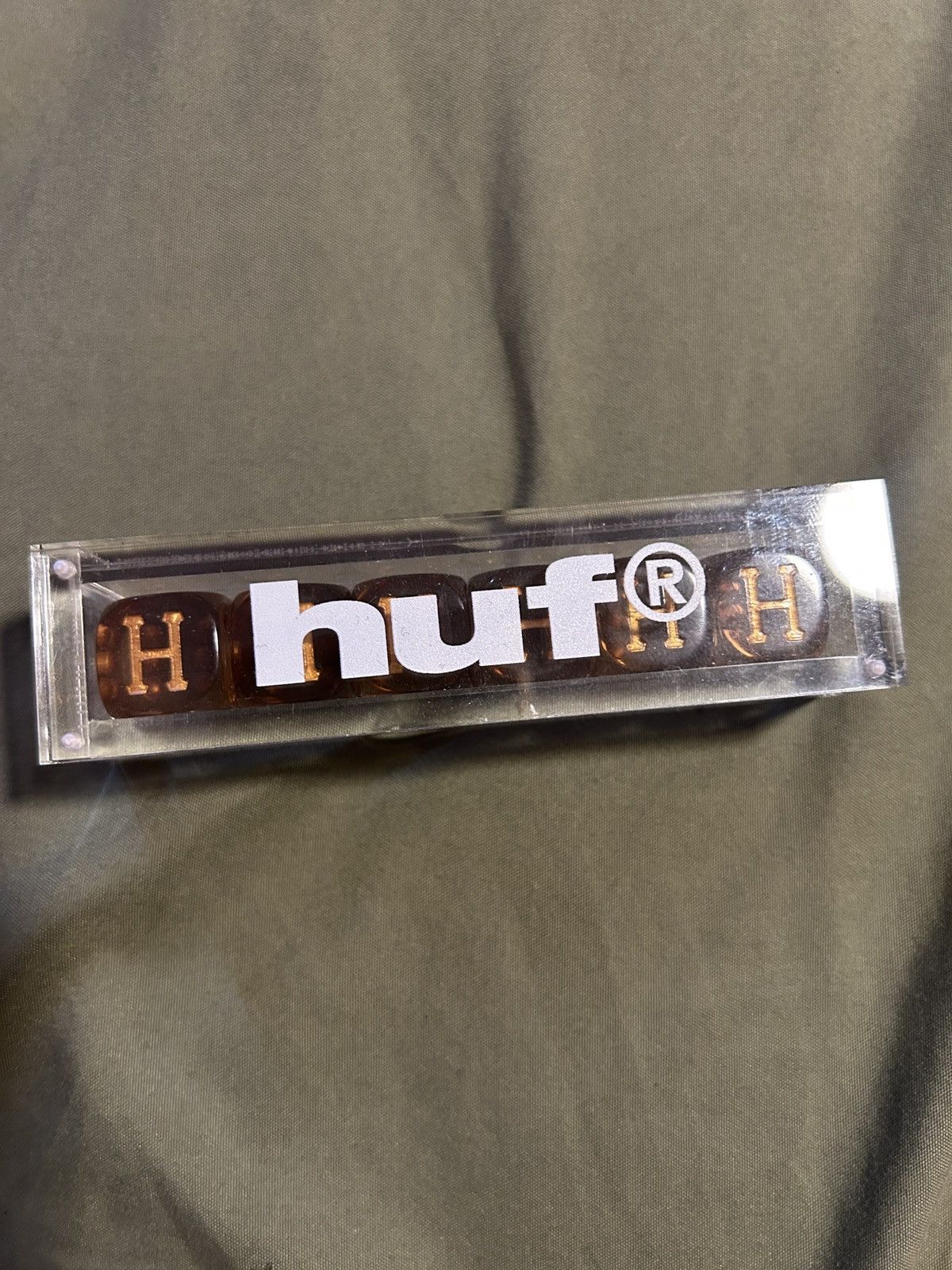 Huf HUF Worldwide Luxury Dice set of 6 Amber Size ONE SIZE - 3 Thumbnail