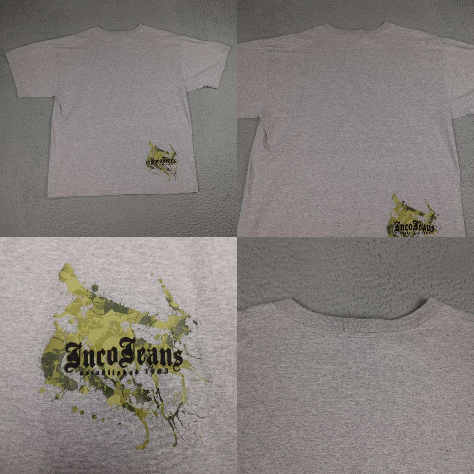 JNCO JNCO Jeans Shirt Mens 2XL Gray Eagle Graphic Tee Streetwear Skate Gothic Y2K Size US XXL / EU 58 / 5 - 8 Thumbnail