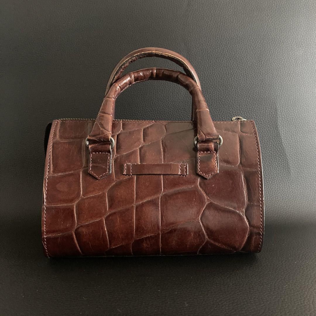 Jean Paul Gaultier Logo Crocodile Embossed 2 Way Shoulder Bag Size ONE SIZE - 2 Thumbnail