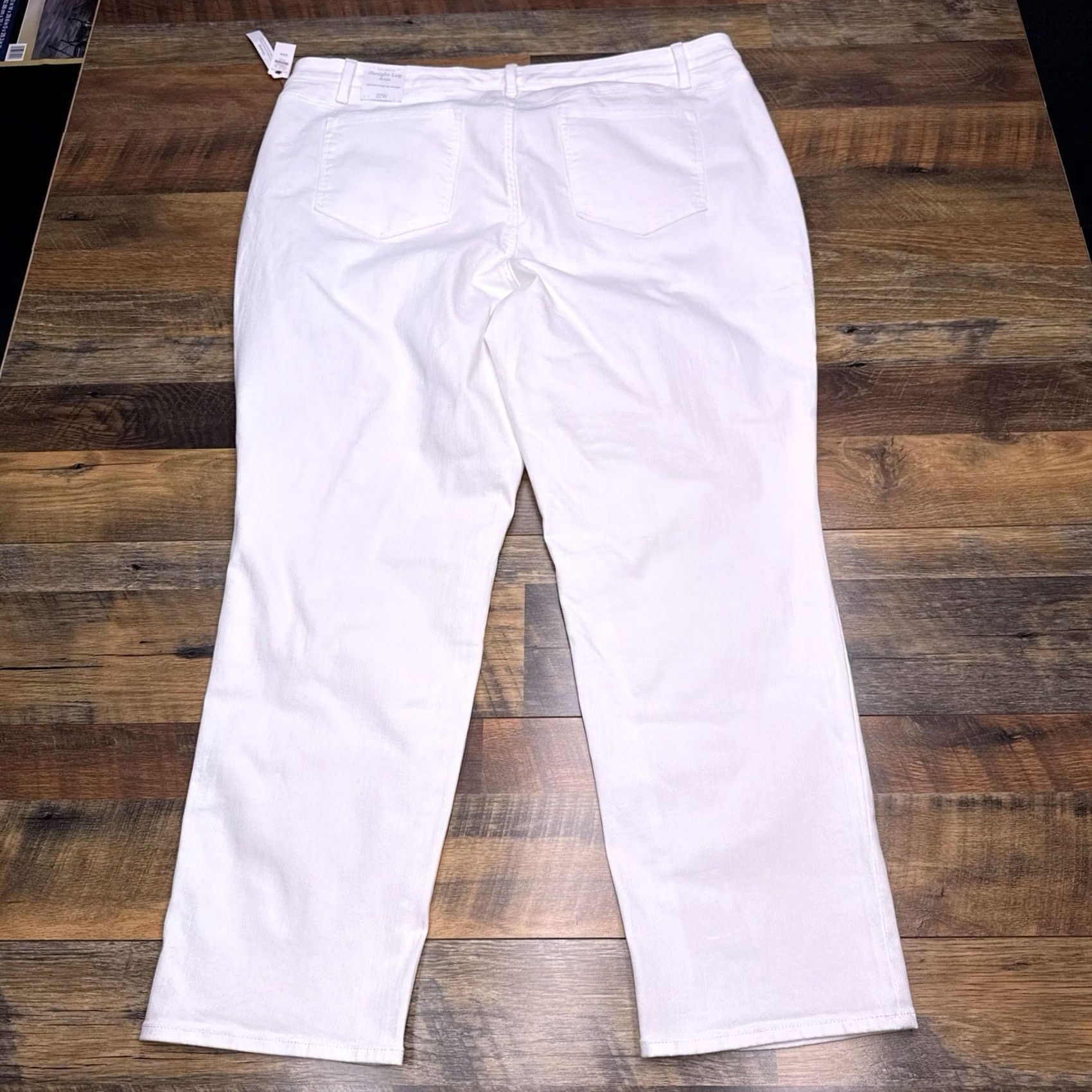 Talbots Talbots Jeans Womens 22W White High Waist Straight Leg New Size 40" / US 18 - 3 Thumbnail