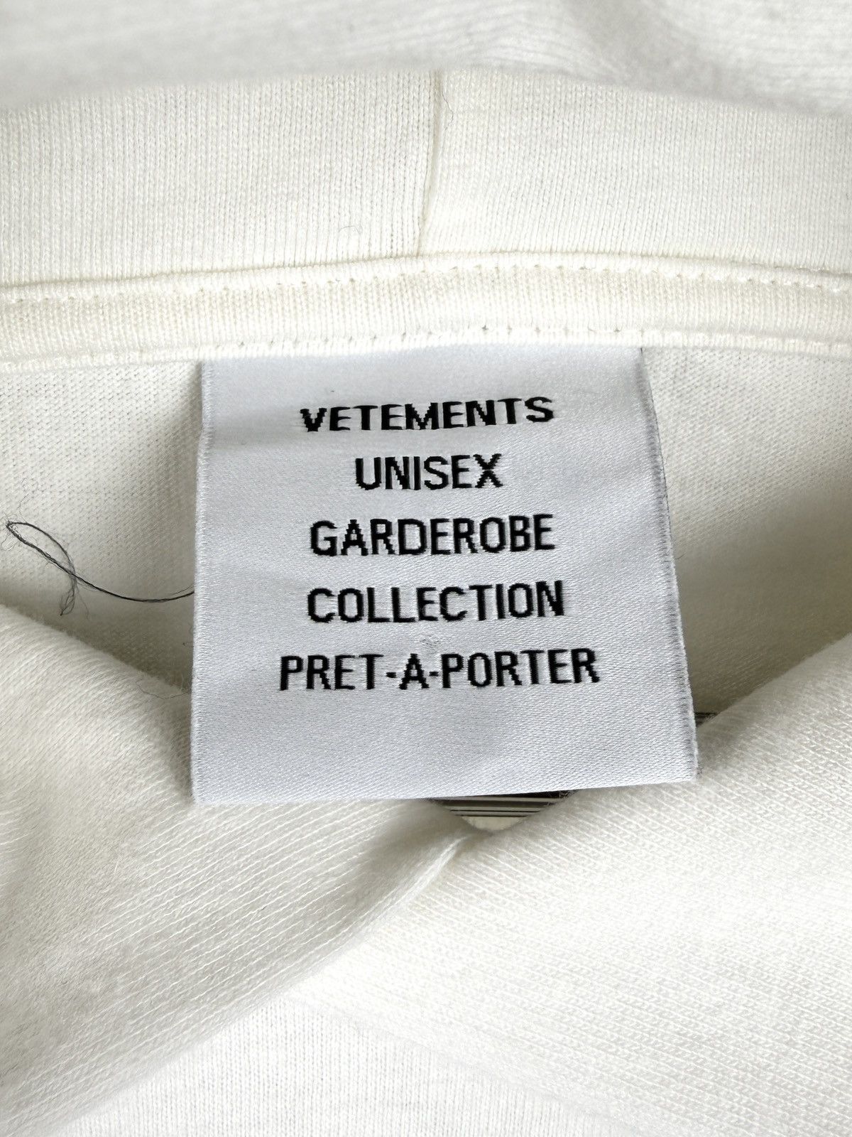 Vetements SS21 Vetements Most Wanted Logo Shirt Hoodie White Size US M / EU 48-50 / 2 - 6 Thumbnail