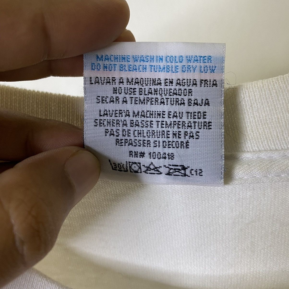 Vintage Vintage 90s Pro Club White Blank L/S Crispy Cotton T Shirt Size US XL / EU 56 / 4 - 3 Thumbnail