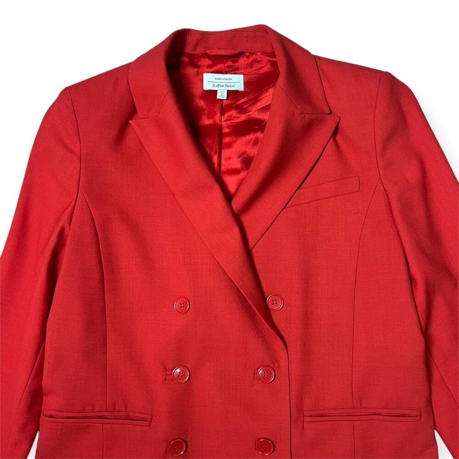 & Other Stories & Other Stories Red Double Breasted Blazer 6 NWOT Size M / US 6-8 / IT 42-44 - 12 Thumbnail