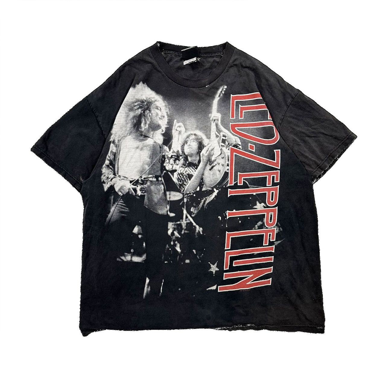 Vintage Vintage 00s Liquid Blue Led Zepplin Big Print Graphic Band Size US XL / EU 56 / 4 - 1 Thumbnail