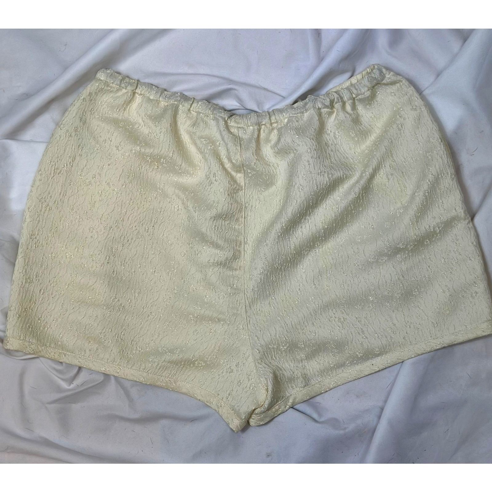 Free People Free People Pearl Satin Shorts Drawstring Waist Tofu L Size 33" - 13 Thumbnail