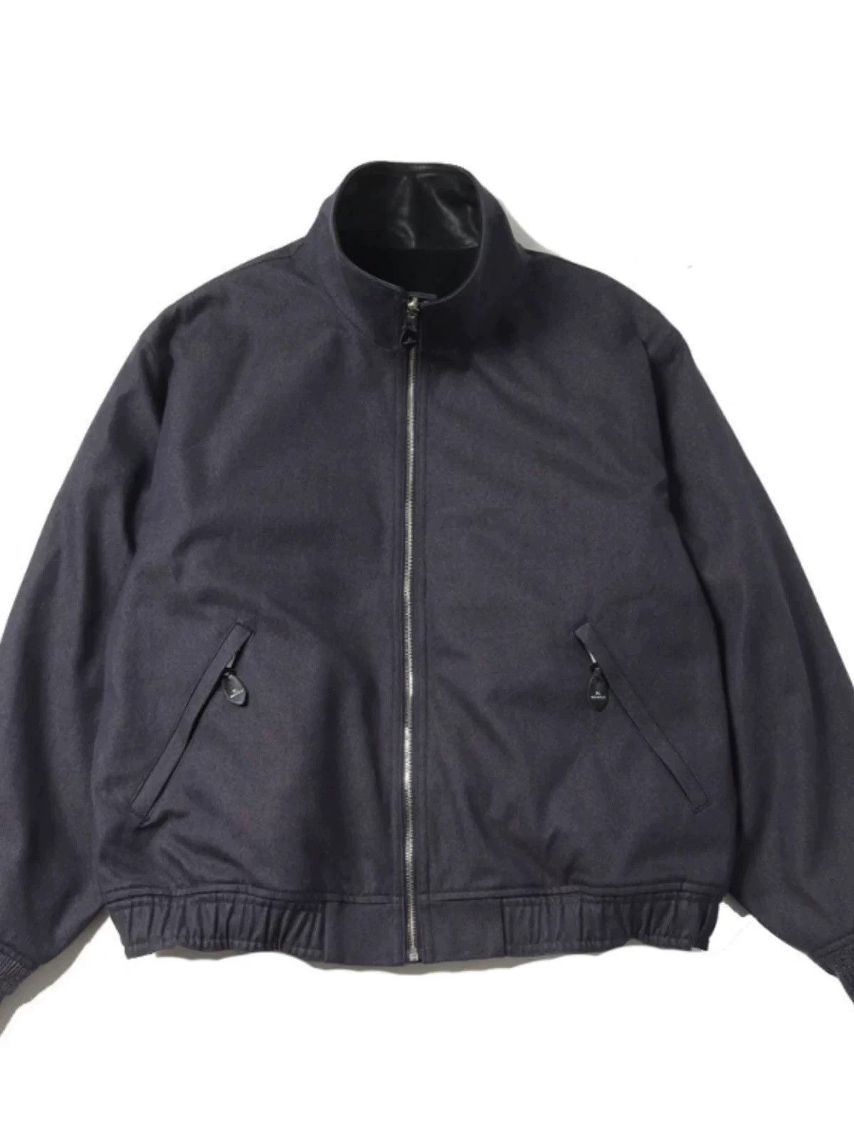 Herill HERILL 24AW Weekend Navy Sheepskin Collar Wool Twill Jacket Size US M / EU 48-50 / 2 - 4 Thumbnail