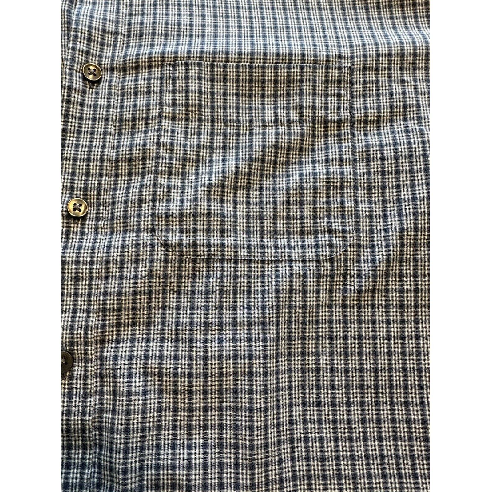 Van Heusen Van Heusen Button Shirt NoWrinkle Blue/Black/White Check XXL Size US XXL / EU 58 / 5 - 4 Thumbnail