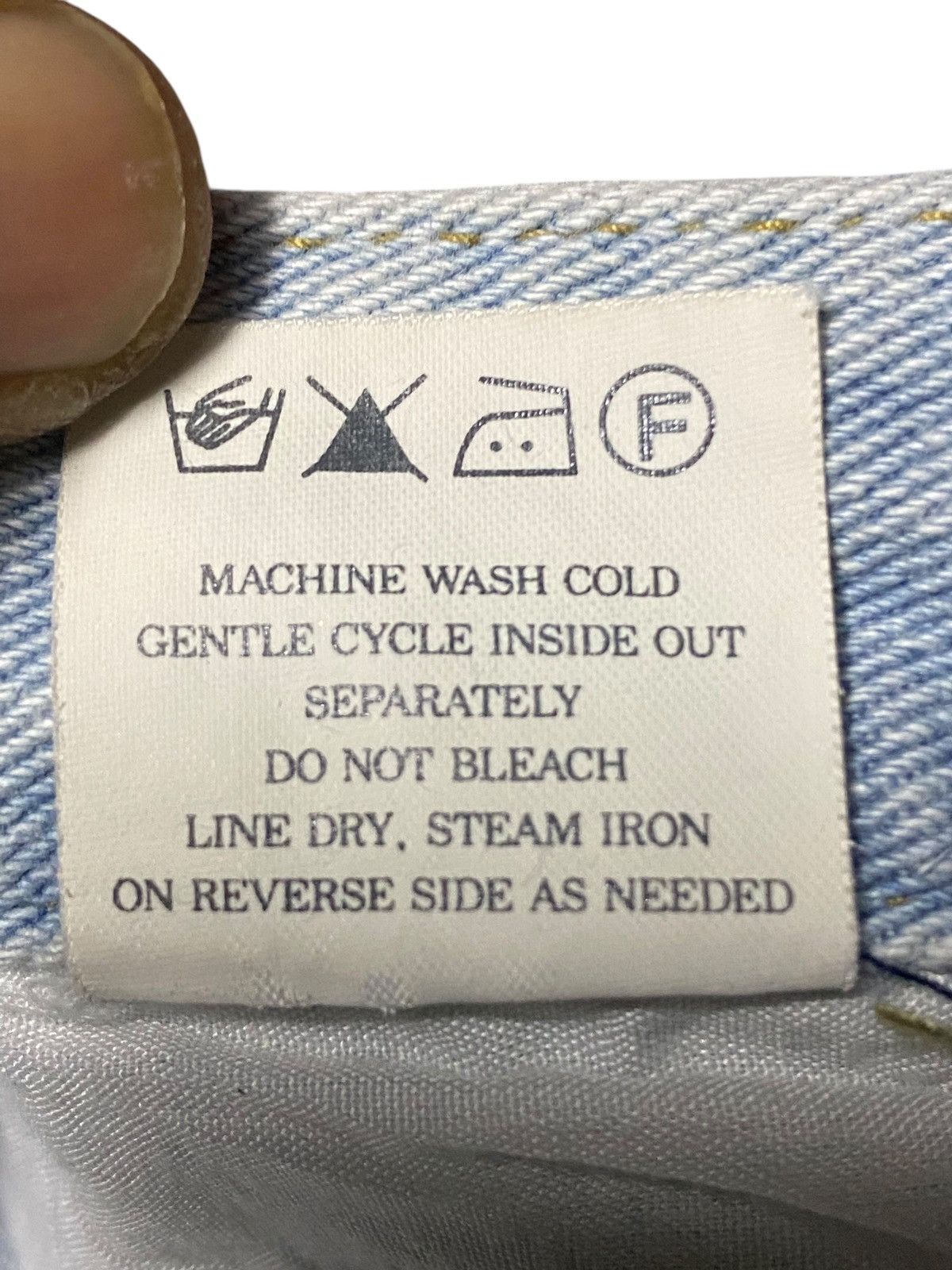 Japanese Brand Customised vintage jeans hand written slogan paint splatter Size US 31 - 16 Thumbnail