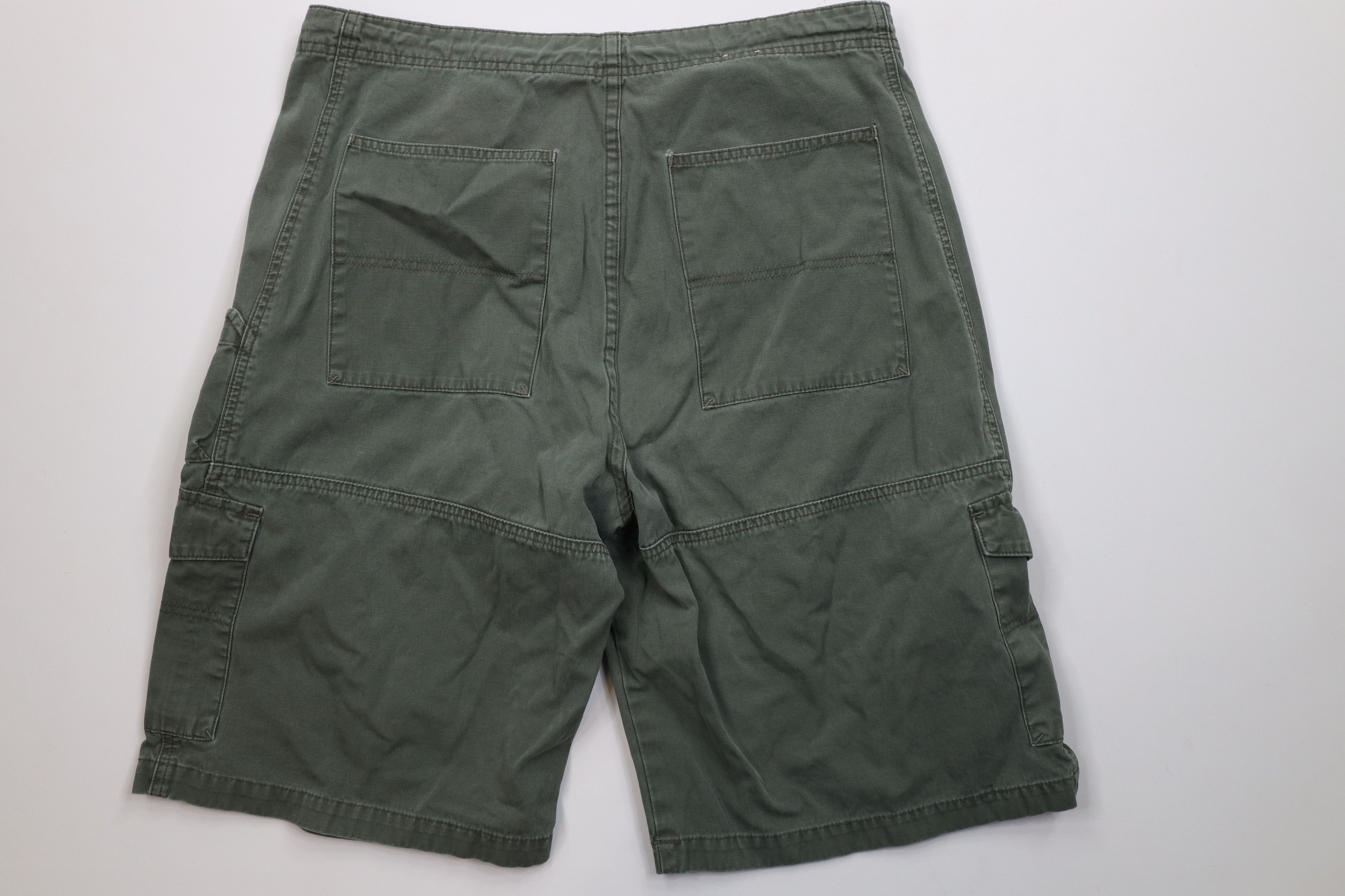 Vintage Vintage 90s Y2K Streetwear Fit Cargo Shorts Green Cotton Size US 36 / EU 52 - 8 Thumbnail