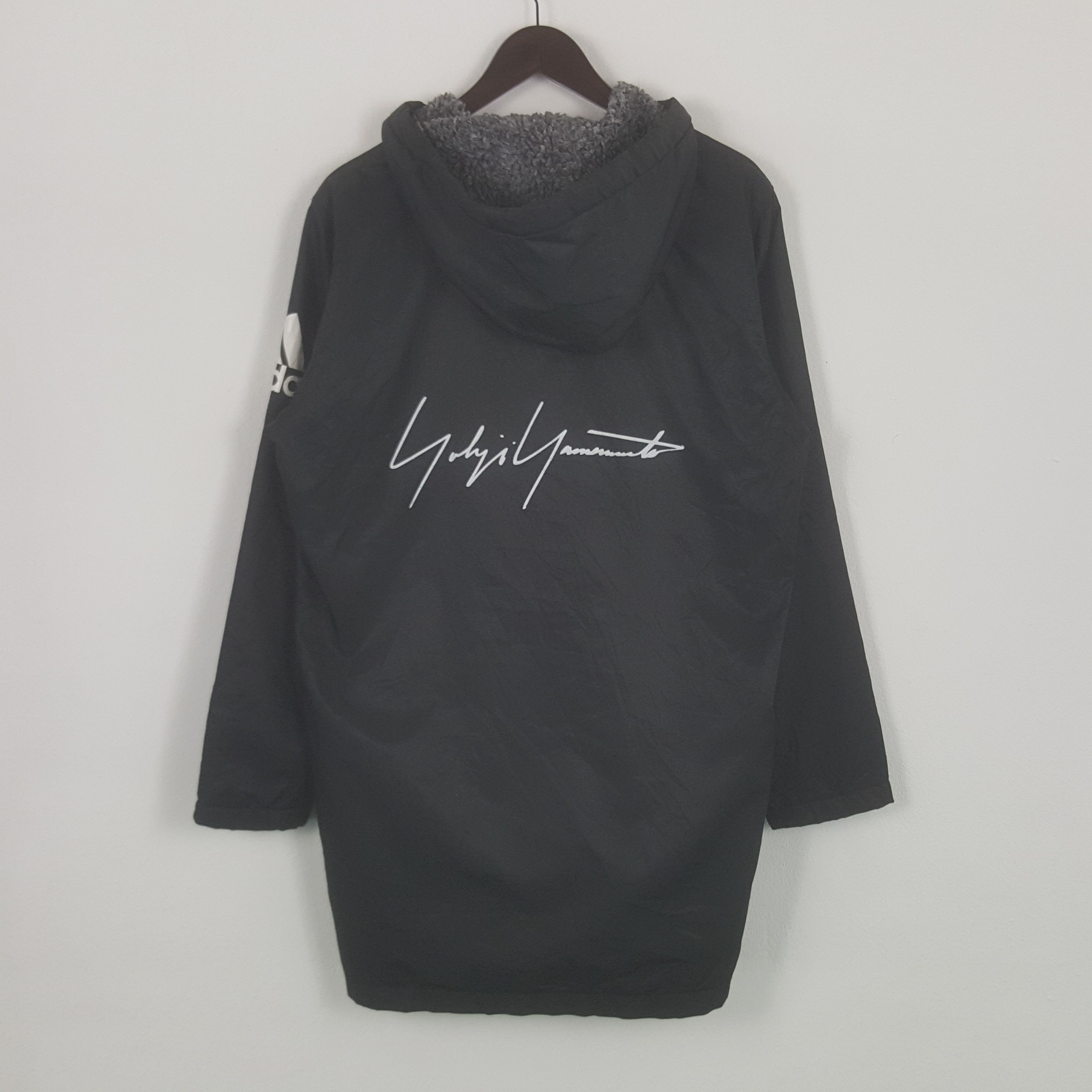 Adidas × Vintage Vintage Adidas x Custom Yohji Yamamoto Logo Trench Jacket Size US L / EU 52-54 / 3 - 1 Thumbnail