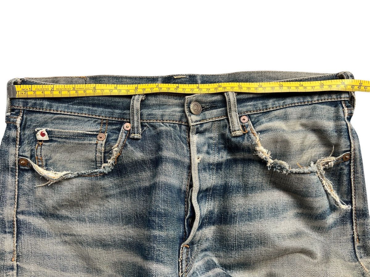 45rpm Vintage 45RPM Distressed Selvedge Mudwash Denim Jeans 32x29 Size US 32 / EU 48 - 14 Thumbnail