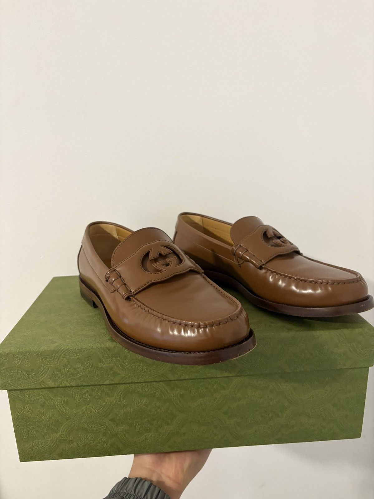 Gucci Brown gucci loafers Size US 7.5 / EU 40-41 - 2 Thumbnail