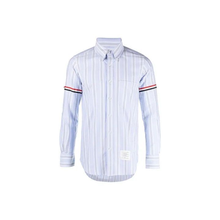 Thom Browne Thom Browne Striped Long Sleeve Shirt -2507 Size US S / EU 44-46 / 1 - 1 Thumbnail