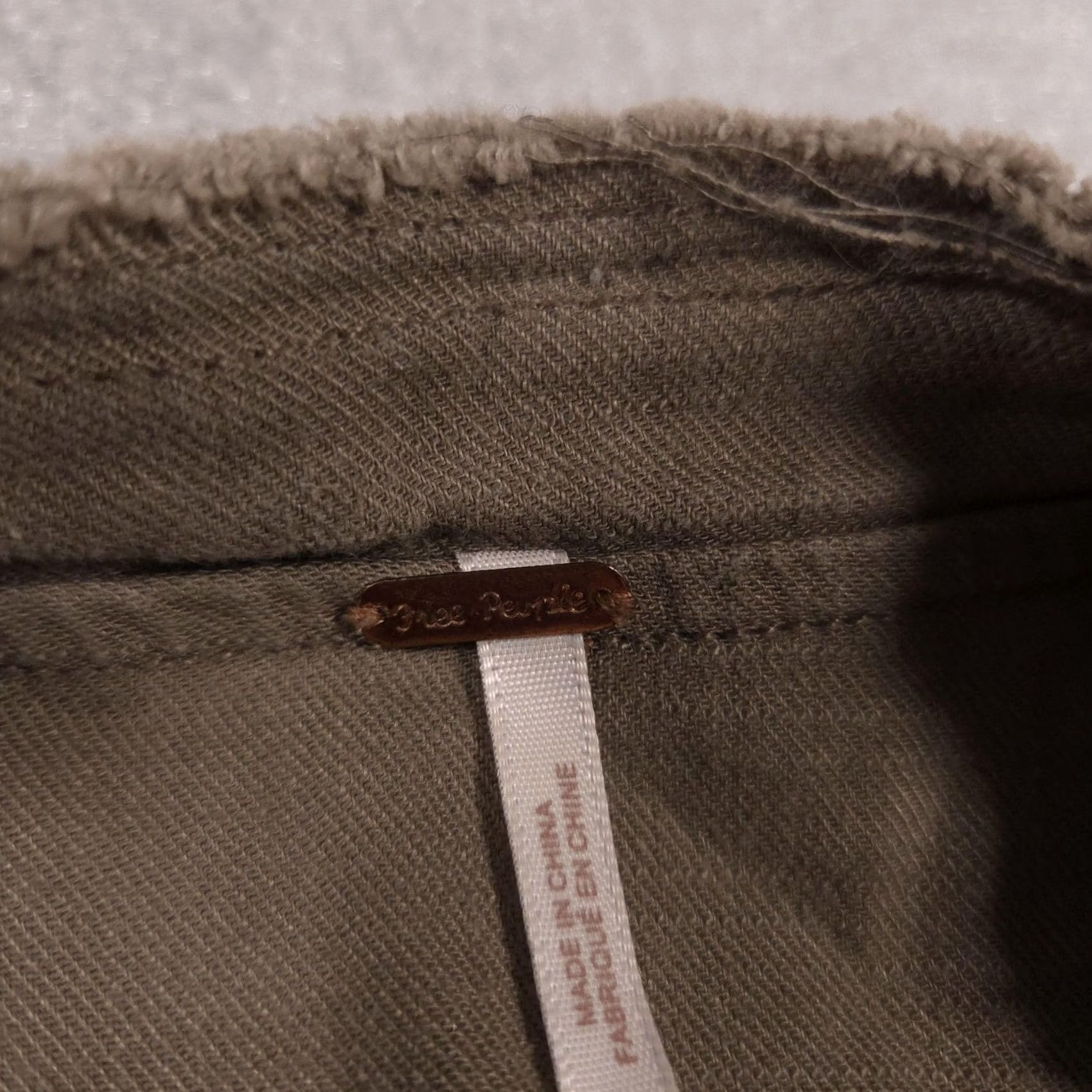 Free People Free People Jacket Womens Small Brown Linen Rayon Open Front Raw Hem Bohemian Lightweight Casual Pockets Size S / US 4 / IT 40 - 6 Thumbnail