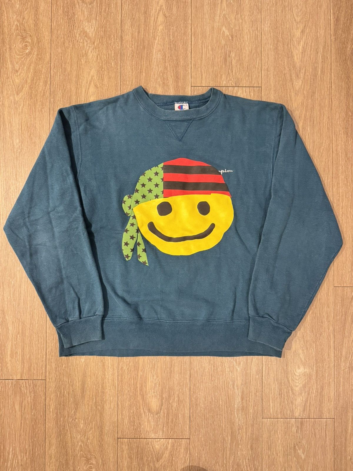 Cactus Plant Flea Market × DENIM TEARS CPFM Denim Tears Bandana Smiley Crewneck 1/1 Size US XL / EU 56 / 4 - 1 Thumbnail