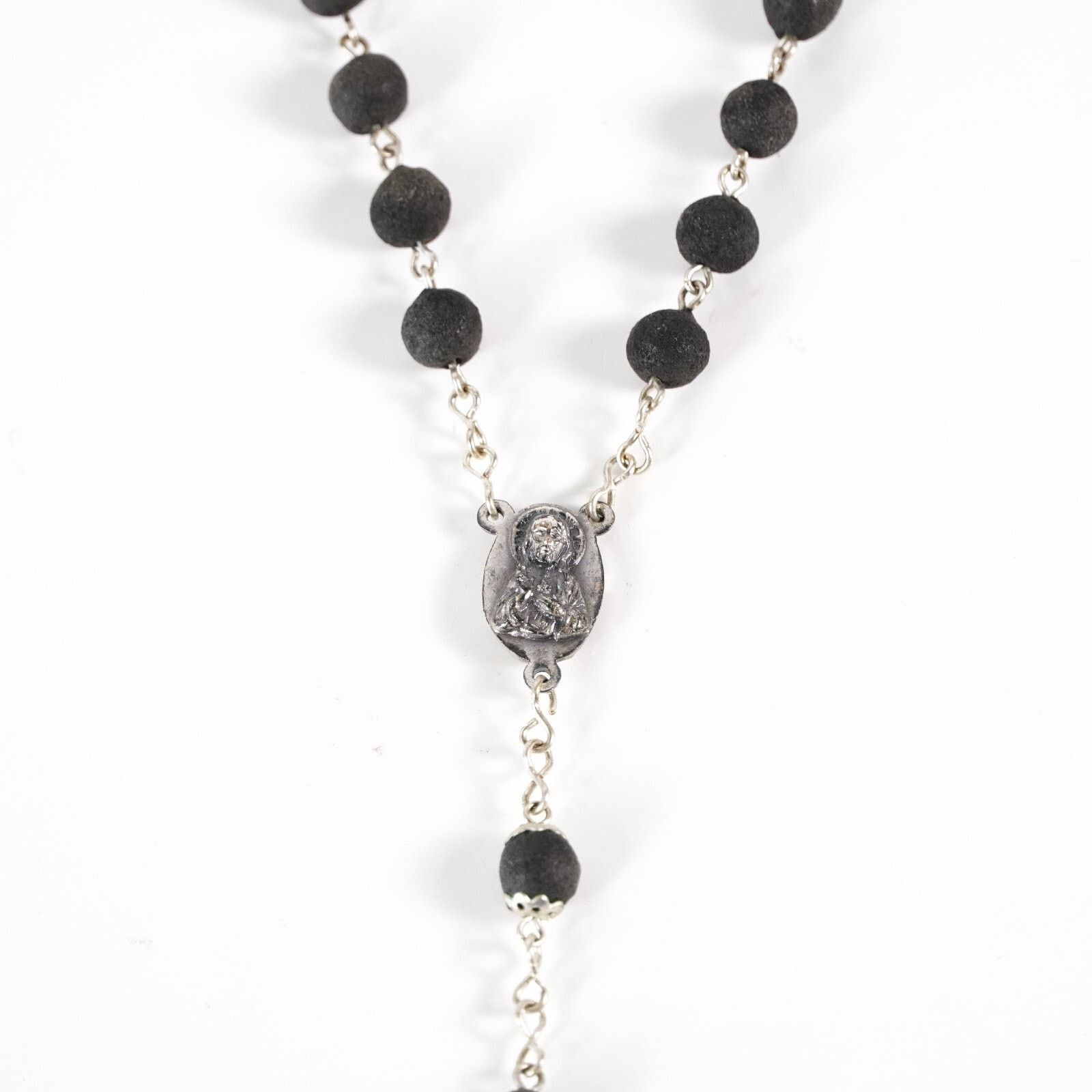 Other Mary Jesus Cross Crucifix Pendant Rosary Prayer Necklace Size ONE SIZE - 2 Thumbnail