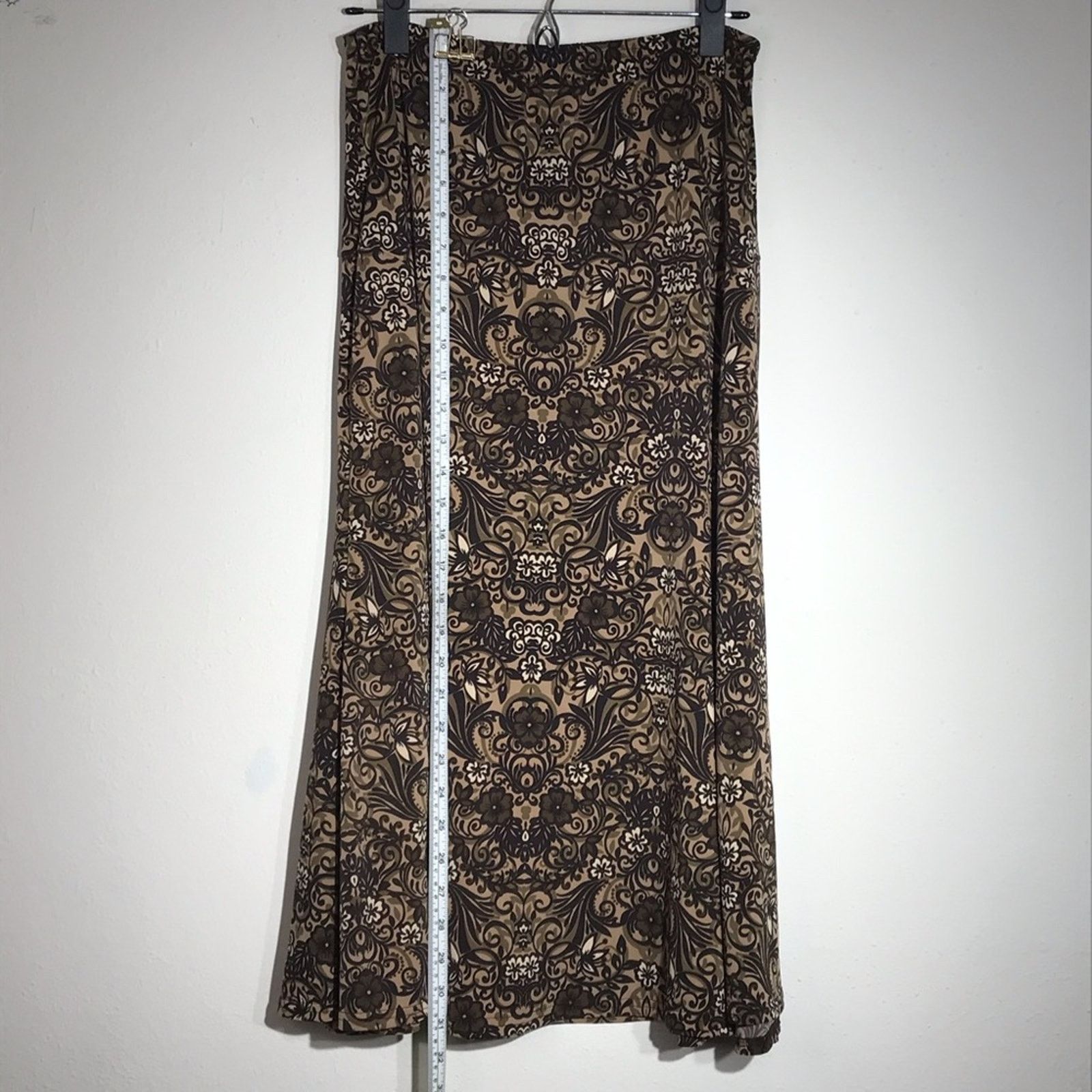 Other Studio I Brown Floral Skirt Set Size 10 Size 32" / US 10 / IT 46 - 6 Thumbnail