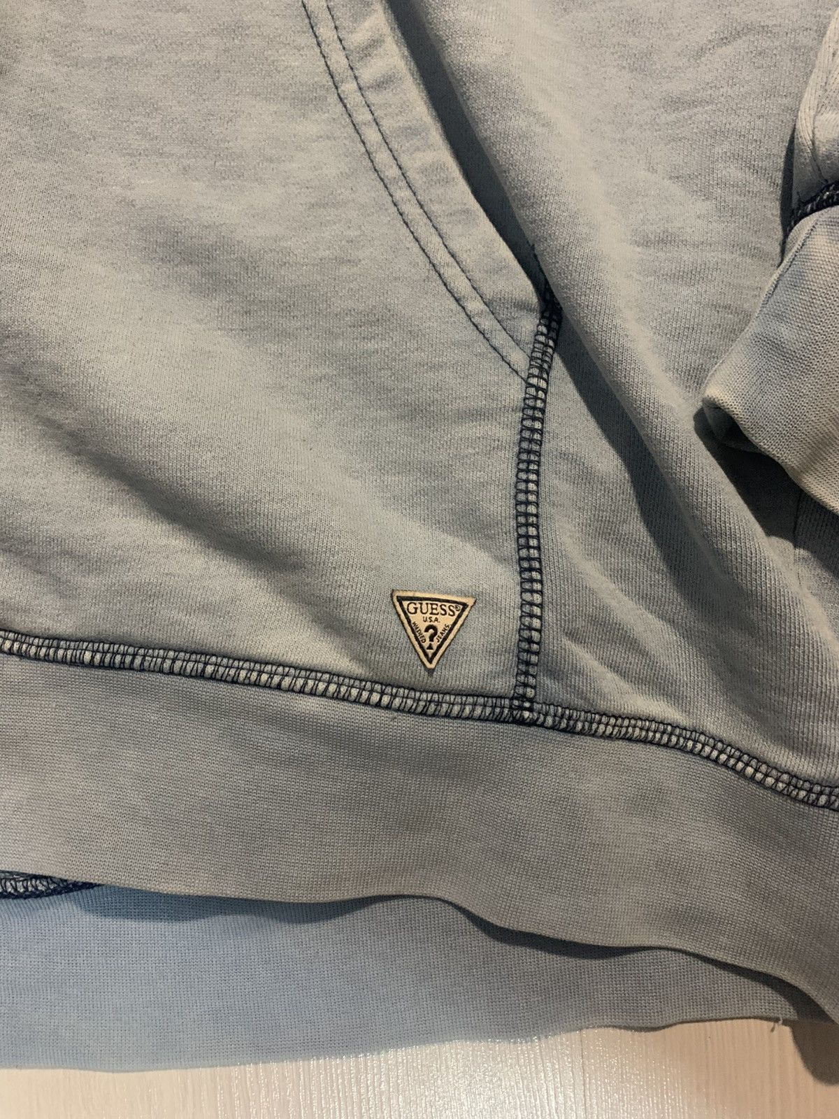 Guess Guess zip-up sweatshirt, light blue color. Size US L / EU 52-54 / 3 - 2 Thumbnail