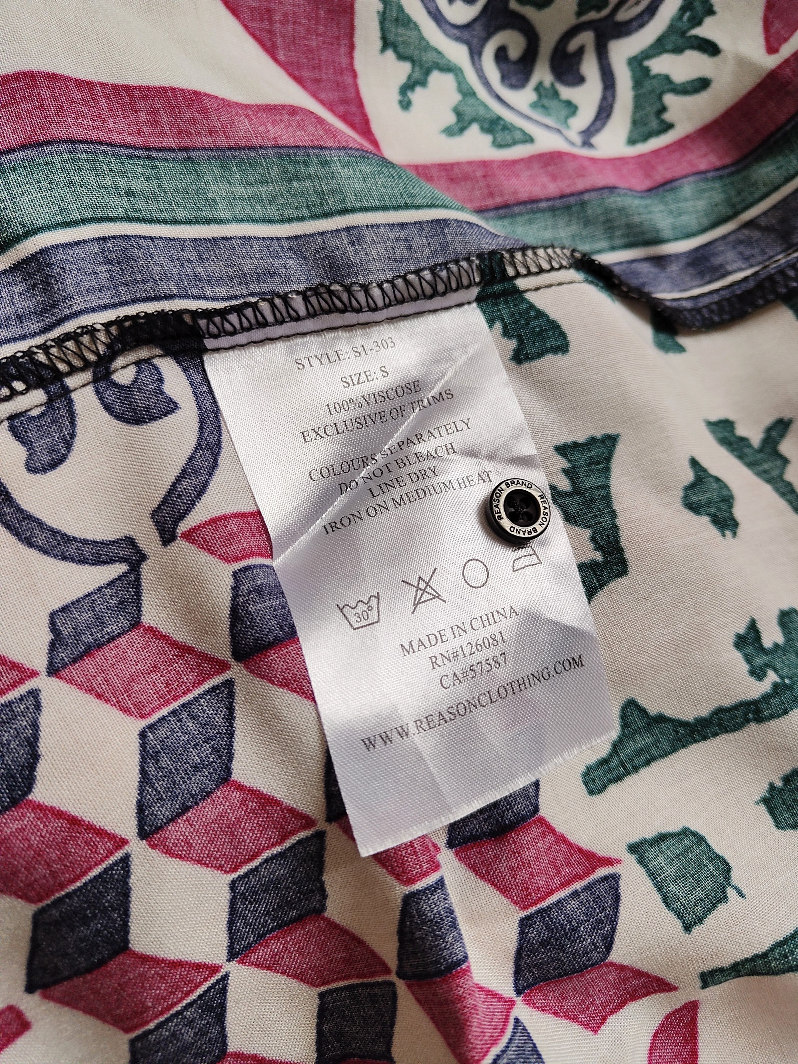 Reason Vintage Reason Crazy Shirt S-M Reason Clothing Shirt Size US S / EU 44-46 / 1 - 7 Thumbnail